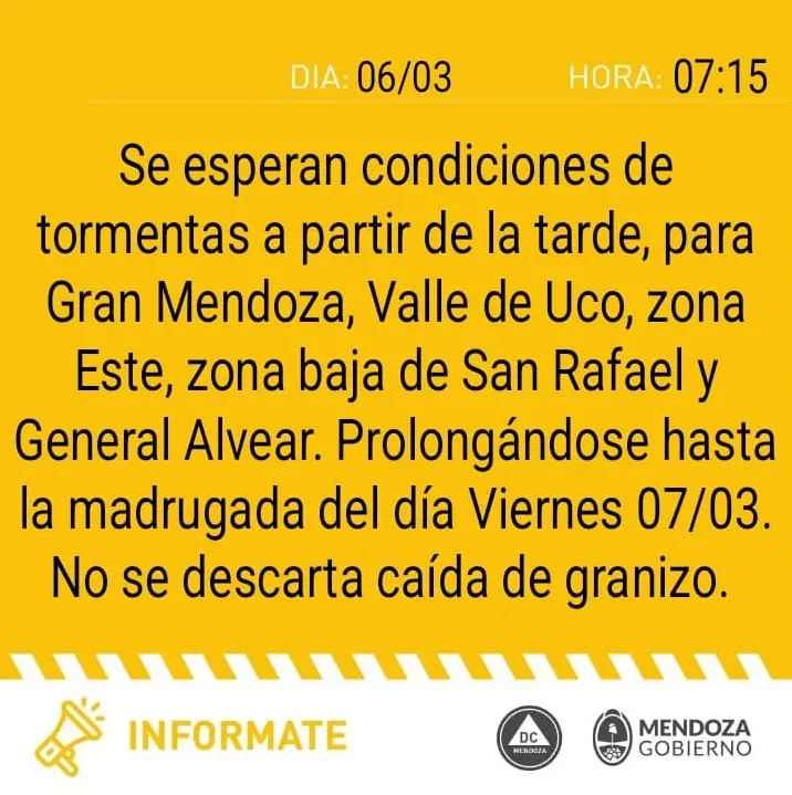 Pronóstico 6 de marzo