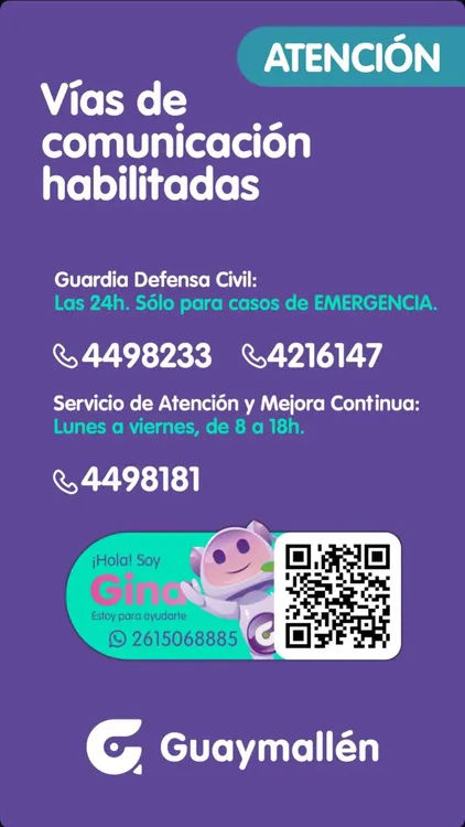 Datos Defensa Civil Guaymallé Datos Defensa Civil Guaymallé