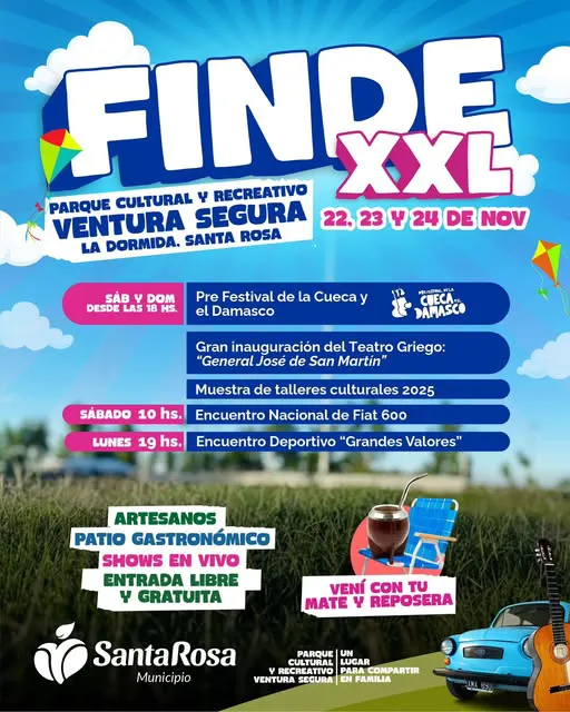 Santa Rosa - fin de semana XXL - flyer