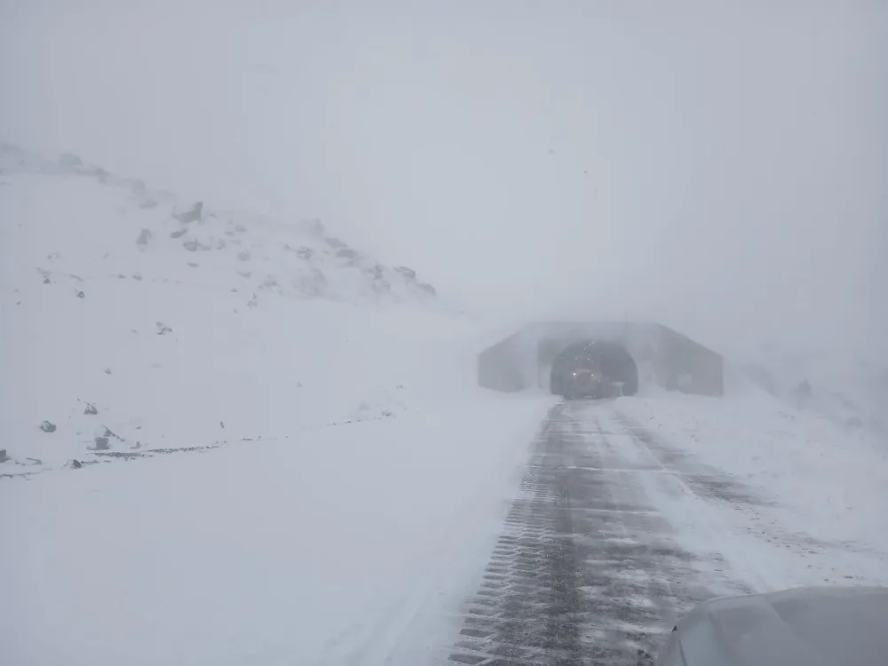Paso Cristo Redentor con nieve 1