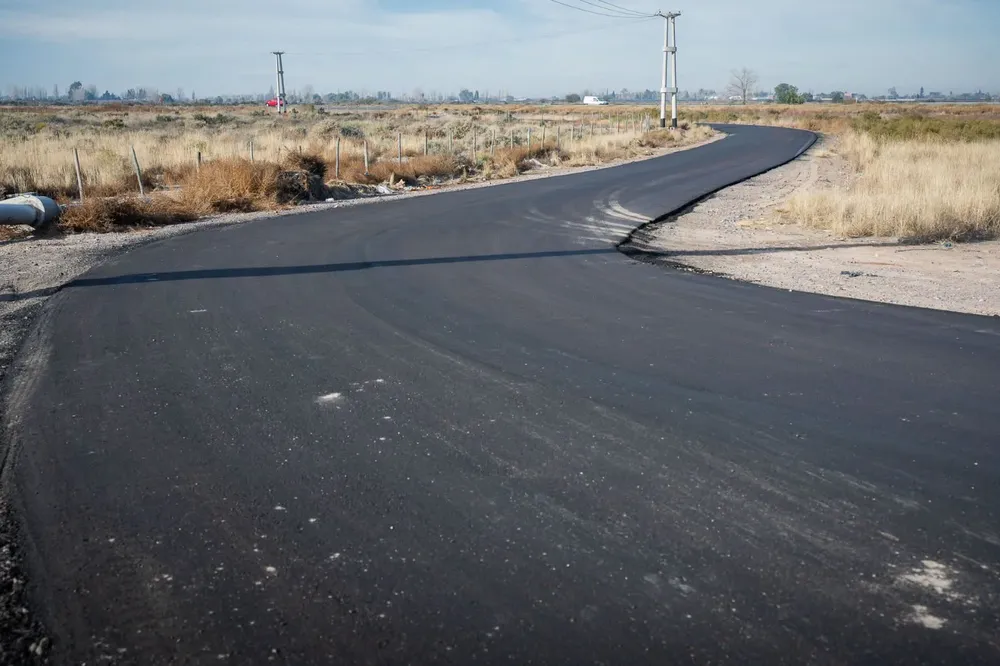 San Martín - obra asfalto Palmira 1
