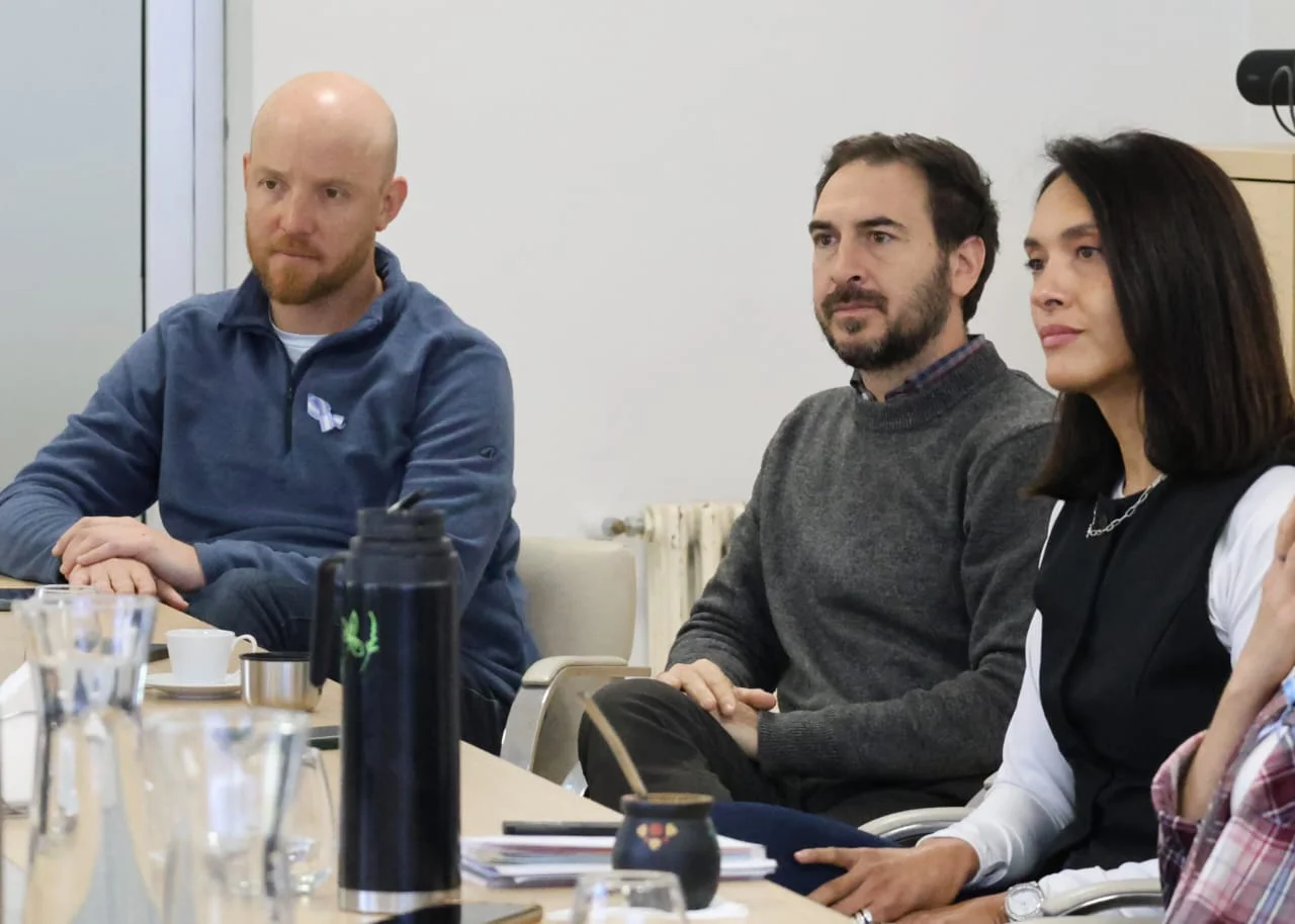 Luján de Cuyo - El intendente Esteban Allasino, Rodolfo Benitez y Erika Villarruel