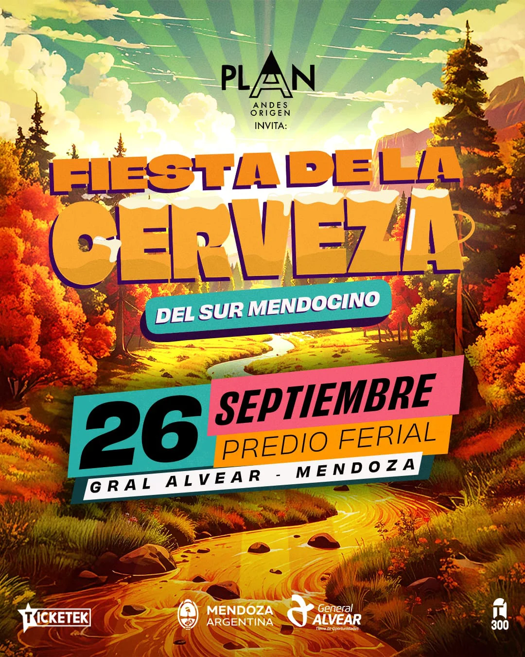 Alvear - flyer fiesta de la cerveza del sur