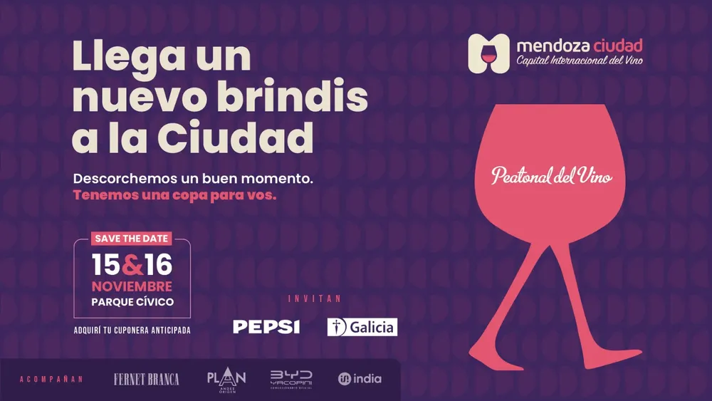 Ciudad - peatonal del vino flyer