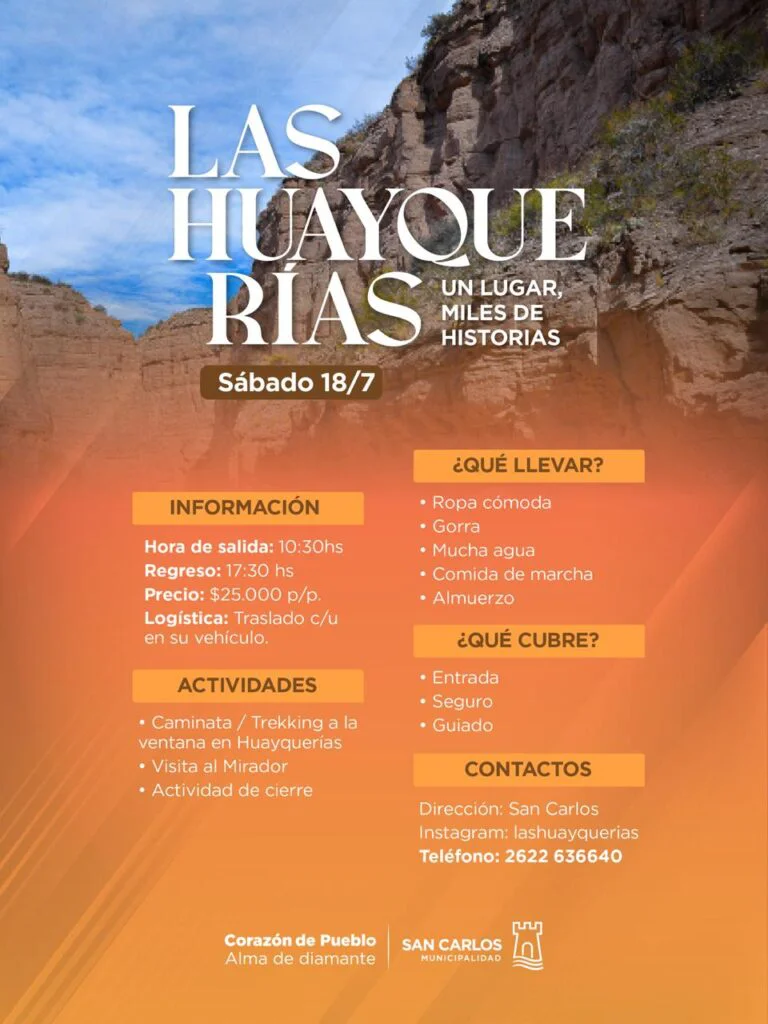 San Carlos - huayquerías flyer sabado