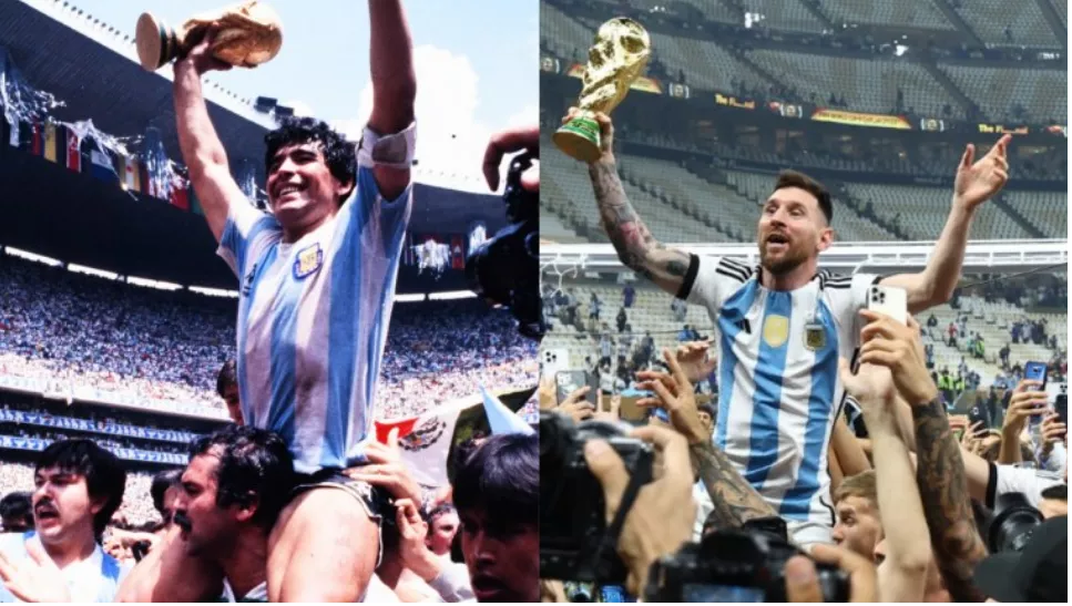 Maradona y Messi