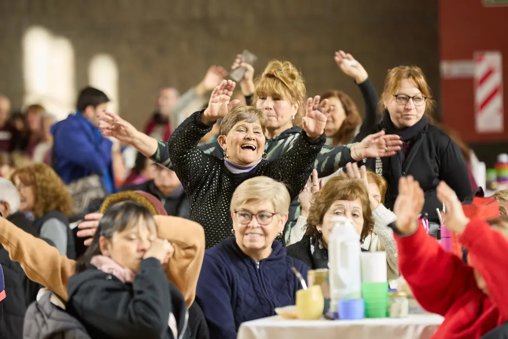 Encuentro de adultos mayores en el Polimeni. Foto: Municipalidad de Las Heras.