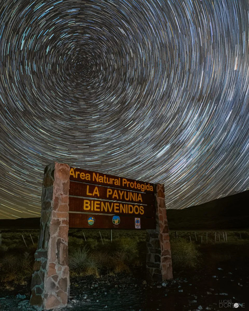 Malargüe - cielos de Mendoza - astrofotógrafo argentino Lucas D’Ortone - sartrail-payunia-960x1200