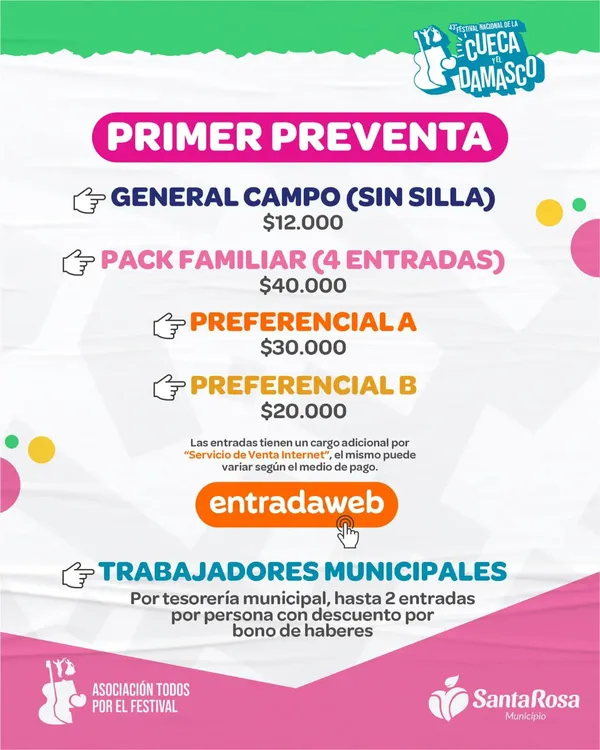 Cueca y el Damasco (entradas)