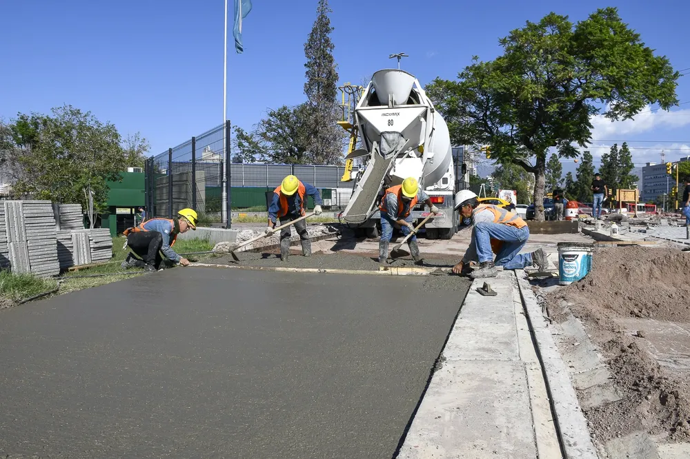 Guaymallén - obras calle Alverdi