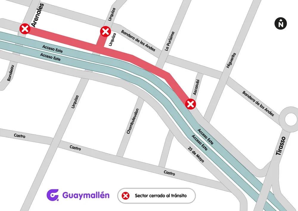 Guaymallén - obras acceso este - flyer