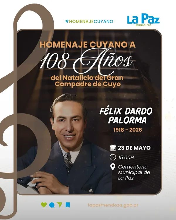 La Paz - flyer homenaje a Palorma