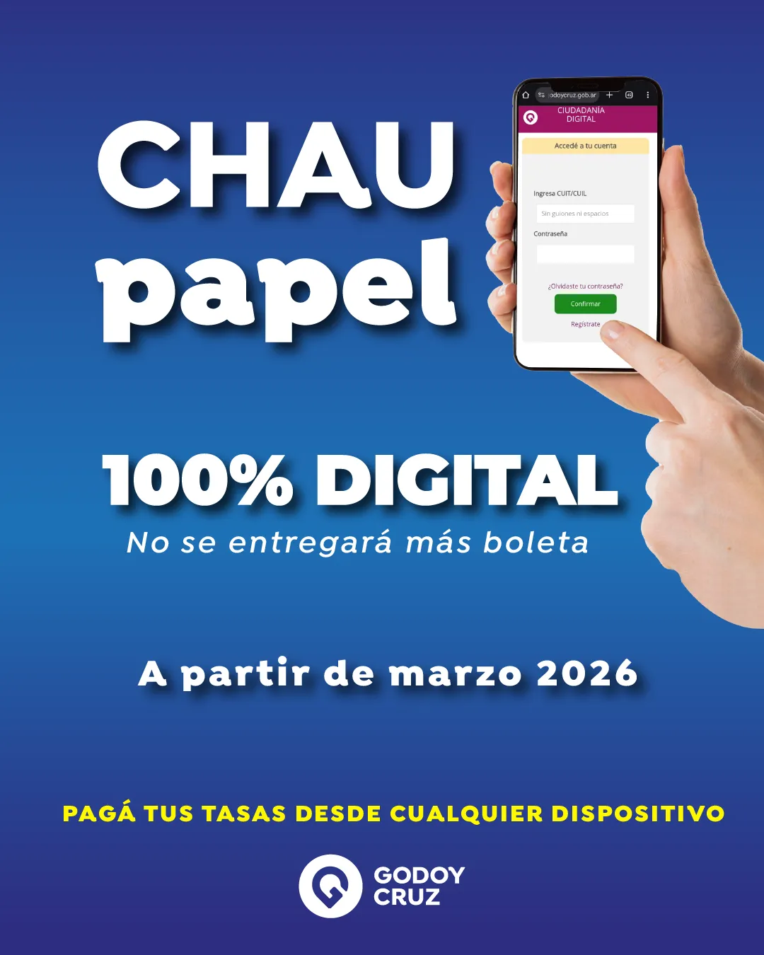 Godoy Cruz - chau papel