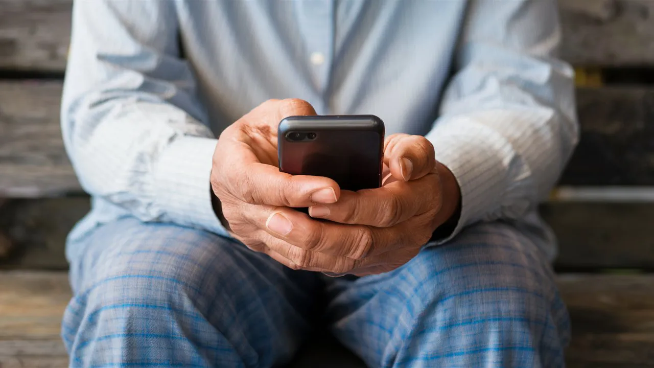 Adulto mayor - celular