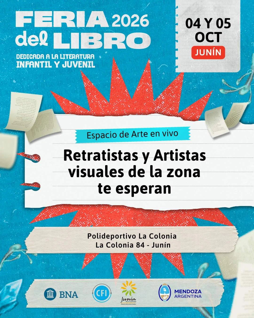 Junín - flyer feria del libro 2026