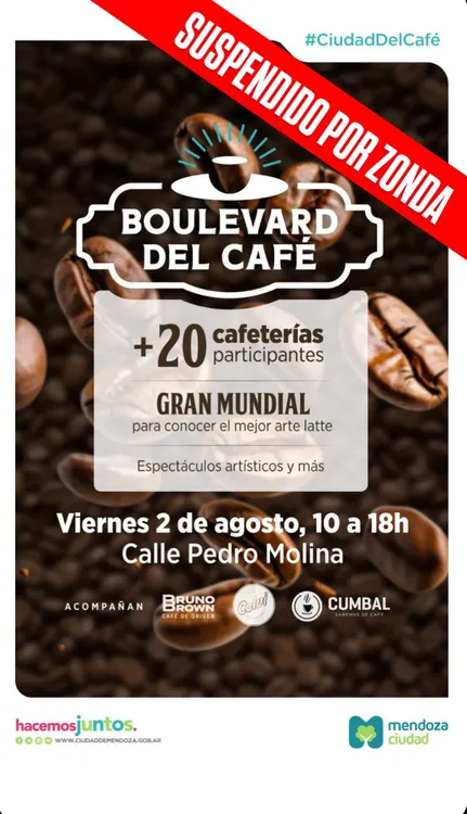 Suspensión boulevard café