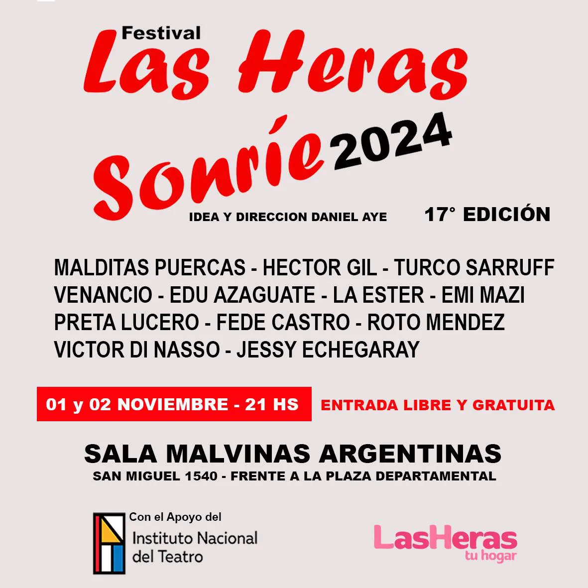 las heras sonrie 2024