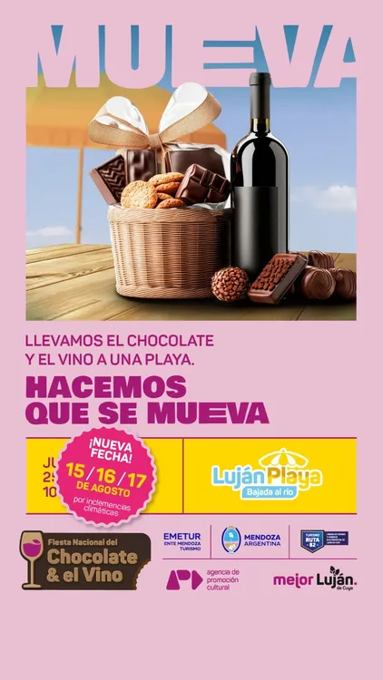 Luján de Cuyo - Reprogramación Fiesta del Chocolate y el vino