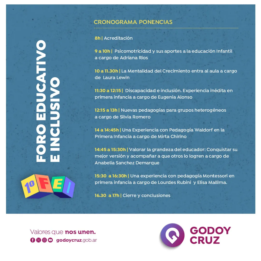 Godoy Cruz Foro educativo flyer