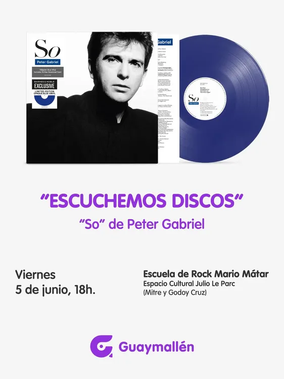 Guaymallén - flyer So de Peter Gabriel