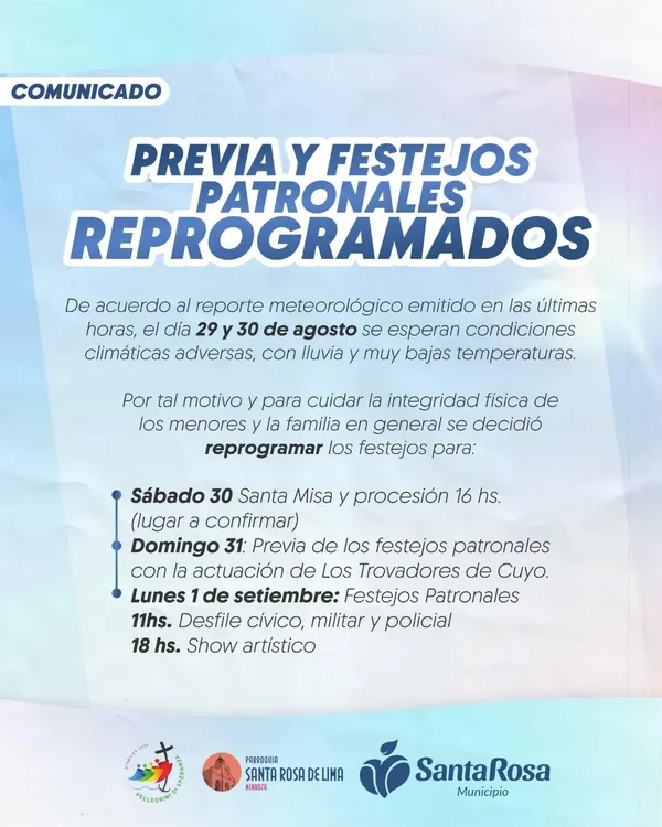 Reprogramación santa rosa de lima