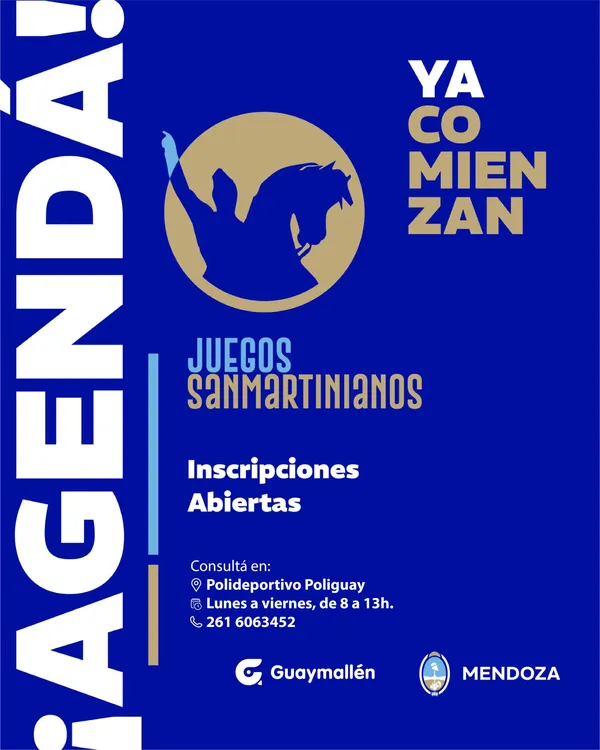 Guaymallén - Juegos Sanmartinianos - flyer 2026