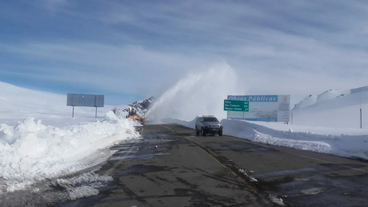 Paso Pehuenche. Foto: Vialidad Nacional.