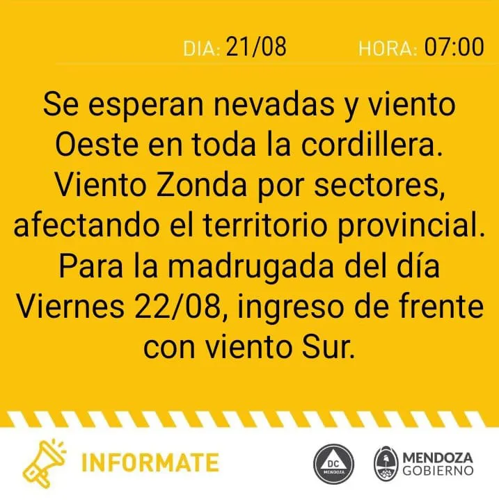 Pronóstico 21 de agosto