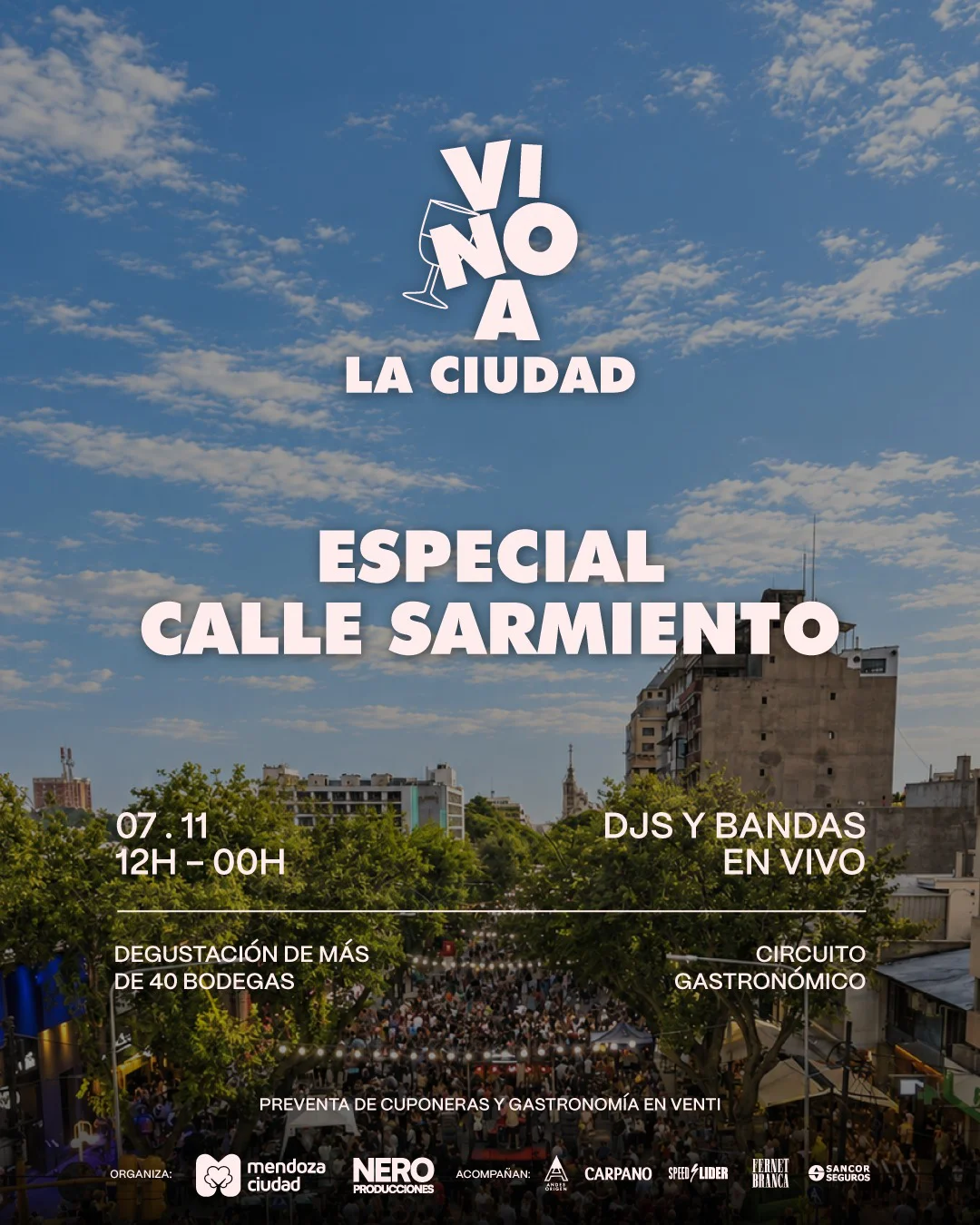 Ciudad - vino a la ciudad 2026 flyer