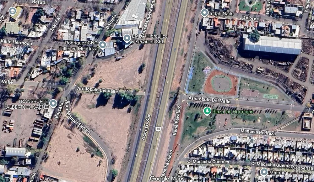 Godoy Cruz - nuevo puente en Aristóbulo del Valle