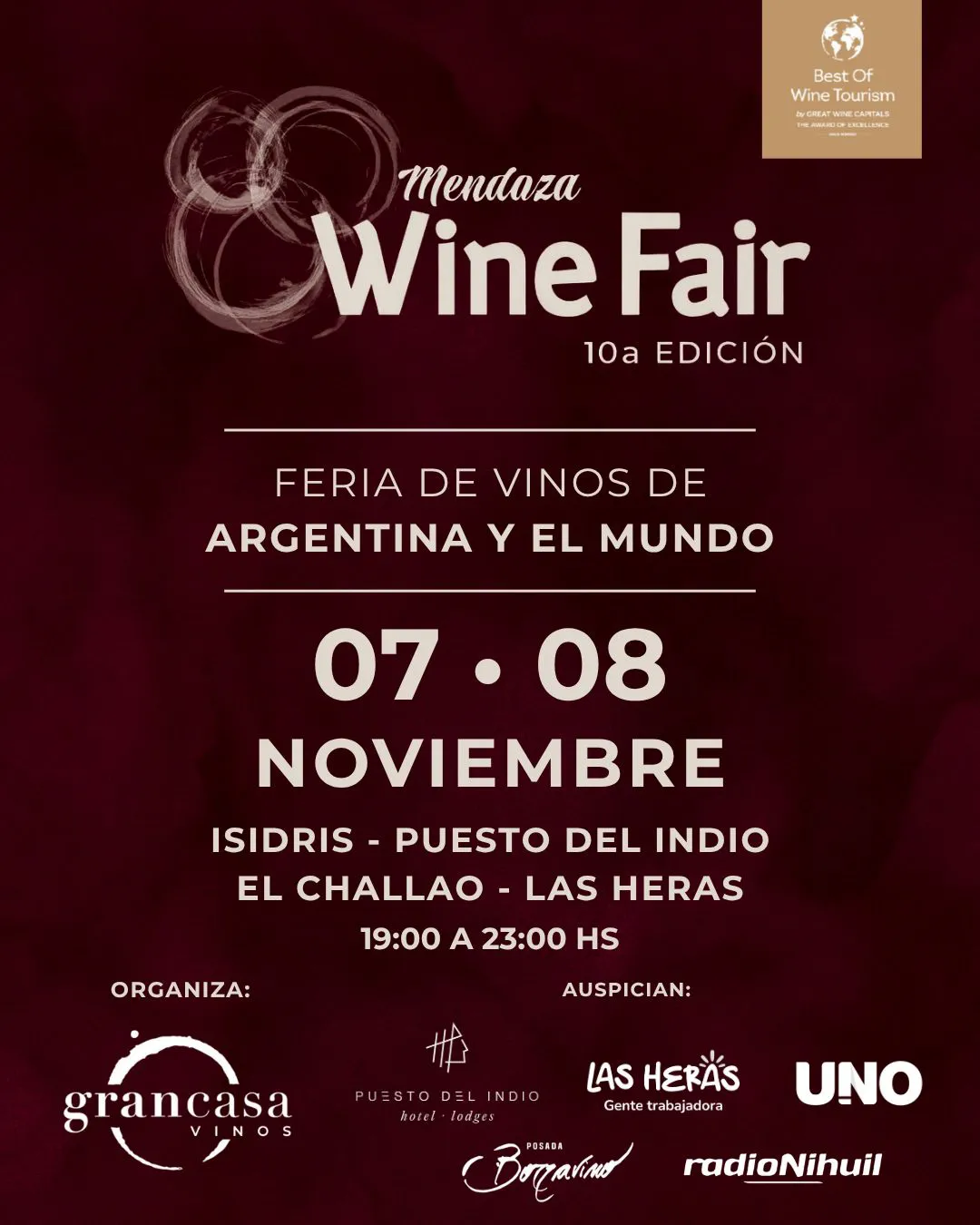 Las Heras - Mendoza Wine Fair 2025 flyer